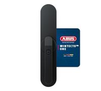 ABUS Wintecto One - Manopola intelligente per finestra, porta del balcone e della terrazza, con funzione di allarme, facile da montare senza forare, colore nero