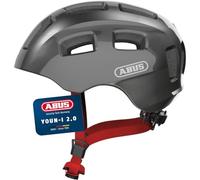 Abus Youn-I 2.0, casco da bici, junior, grigio 48-54cm Sparkling Titann