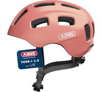 ABUS Youn-I 2.0 Casco per Ragazzi - Casco da Bicicletta con Luce per Bambini, Adolescenti e Giovani Adulti - per Ragazze e Ragazzi