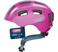 ABUS Youn-I 2.0 Casco per Ragazzi - Casco da Bicicletta con Luce per Bambini, Adolescenti e Giovani Adulti - per Ragazze e Ragazzi