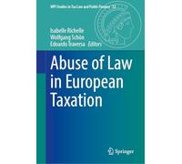 Abuse of Law in European Taxation: 12