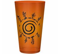 aby Bicchiere Vetro XXL Naruto Shippuden - Konoha e Seal - Arancione - 400 ml