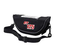 AbyBasil Borsa da Manubrio per Moto per Hon@&da Hunter Cub CT125 2024 Borsa Manubrio Impermeabile per Moto, Custodia Navigatore E Cellulare(Logo 3)