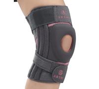 ABYON Elite Ginocchiera Uomo Donna con Sistema a 4 Cinghie Regolabili Antiscivolo e stabilizzatori Laterali, tutore Ginocchio per Dolore, artrite, LCA, menisco, Ginocchio del Corridore, Camminata