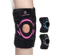 ABYON Ginocchiera con Stabilizzatori Laterali Doppi e Rotula Aperta - Tutore per Ginocchio con Compressione Medicale, Sollievo dal Dolore, Menisco, Artrite, Legamenti Crociati, per Uomo e Donna