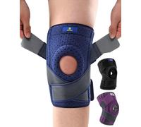 ABYON Ginocchiera Ortopedica, Regolabile Tutore Ginocchio con Stabilizzatori Laterali Rotulea Supporto Sportiva per Uomo e Donne Legamenti Rotula Menisco Artrite (L/XL)