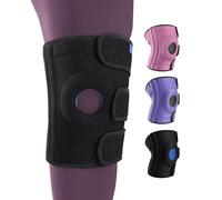 ABYON Ginocchiera Taglia M Fino a Grande per Gambe Robuste, Regolabile a Tripla Cinghia con Stabilizzatori Laterali, Antiscivolo per Artrite, Menisco, LCA, Sollievo & Stabilità per Uomo & Donna