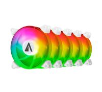 Pacchetto Abysm Gaming Arclight con 5 prese d'aria da 120 mm con illuminazione ARGB - Velocità enorme. 1500 giri/min - Include