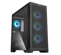 ABYSM Gaming Case PC Danube Mura BX300 E-ATX ARGB Vetro temperato USB 3.2 Nero