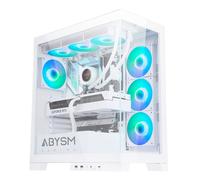 Abysm Danube Sava H500 White Caja Torre ATX, ITX, Micro ATX - Lateral y Frontal Cristal Templado - 3.5" y 2.5" - USB-A, USB-C y