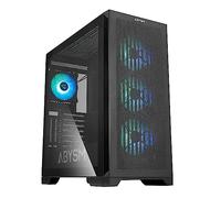 Abysm Gaming Danube MURA BX300 Black ARGB - E-ATX Torre Media con ventilazione avanzata, vetro temperato, illuminazione ARGB, USB 3.0 - Compatibile con GPU di grandi dimensioni - PC Gaming