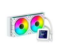 Abysm Gaming Oceanic 240 Bianco ARGB Raffreddamento a liquido con schermo LCD da 2,8"