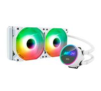 ABYSM Gaming Sistema di raffreddamento a liquido per CPU ARTIC 240 ARGB White, con ventole silenziose da 120 mm e display di temperatura e connessione 4 pin PWM