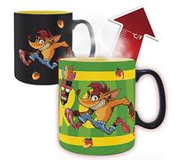 Abysse Corp Crash Bandicoot Tazza effetto termico Nitro Green Stampata in Ceramica, capacità circa 460 ml, in confezione regalo