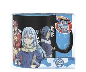 Abysse Corp That Time I got Reincarnated as a Slime - Tazza con effetto termico nero, stampata, in 100% ceramica, capacità circa 460 ml.