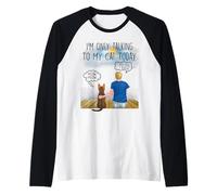 Abyssinian Cat I'm Only Talking To My Cat Today Cats Lovers Maglia con Maniche Raglan