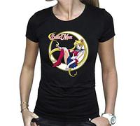 ABYstyle 135517 Sailor Moon T-Shirt Sailor Moon Donna Nera, S