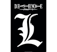 Abystyle ABYDCO087 Poster - Death Note L Symbole, 98 x 68 Cm, Nero e Bianco