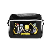 ABYstyle Assassination Classroom Group Vinyl, Borsa a Tracolla Unisex, Nero, 38 x 29 x 12.5 cm