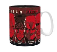 ABYstyle Tazza Attack on Titan – 460 ml – Tutti i Titani – Sublimazione – Con scatola