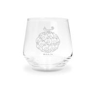 ABYSTYLE - Bicchiere ONE PIECE Flame-Flame Fruit - Prodotto Ufficiale - Vetro Premium - Capacità 300 ml