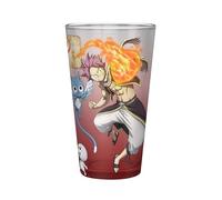 ABYSTYLE - Bicchiere XXL FAIRY TAIL Natsu, Lucy, Happy & Plue - Prodotto Ufficiale - 400 ml - Stampa di alta qualità - Stagione 7