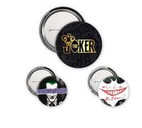 ABYstyle - Confezione da 3 distintivi DC COMICS The Joker - Prodotto Ufficiale - Diametri 5 cm e 3,2 cm - Touch Mat