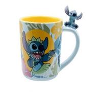 ABYstyle Tazza in ceramica Disney Lilo & Stitch Hawaiian Stitch Manico 3D per caffè e tè 460 ml