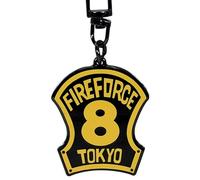ABYSTYLE - FIRE FORCE Portachiavi Emblema 8a brigata, giallo, S