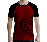 Abystyle Game Of Thrones Maglietta Targaryen Uomo, Rosso E Nero, Xl