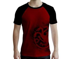 Abystyle Game Of Thrones Maglietta Targaryen Uomo, Rosso E Nero, Xl