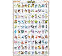 ABYSTYLE GBEye POKEMON - Poster Johto francese (91,5 x 61 cm), sala da pranzo