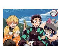 ABYSTYLE GBEye - Poster Tanjiro, Zenitsu, Inosuke (91,5 x 61 cm)