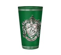 ABYSTYLE Harry Potter Slytherin - Bicchiere da 400 ml, in vetro Harry Potter, per acqua, succhi di frutta, arry potter
