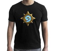 Abystyle Hearthstone Maglietta Logo, Nero, Uomo, L