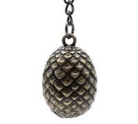 ABYSTYLE - House OF THE DRAGON Portachiavi 3D Uovo di drago, argento, Dimensions : H. 3,5 cm x L. 2,7 cm