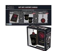 ABYSTYLE - Il Trono di Spade - Confezione di Targaryen - Tazza 320 ml + Portachiavi + Quaderno