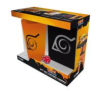 Naruto Shippuden Pack XXL Glass + Pin + Pocket Notebook Konoha GIft Set ABYSTYLE