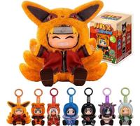 ABYSTYLE Naruto Shippuden Miniso Cute Beasts Eaki Blind Box, 6 pezzi di peluche da collezione ufficiale dell'anime misterioso, morbido e coccoloso, mini peluche per fan e collezionisti