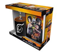 ABYstyle Naruto Shippuden Set regalo include Jouranl, tazza da tè in ceramica e portachiavi Anime Manga Drinkware per casa e cucina Accessori regalo 3 pezzi