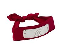 ABYSTYLE Naruto Shippuden ufficiale Konoha rosso fascia replica adulto dimensioni 88,9 x 4,8 cm anime Cosplay Naruto Merch Naruto Naruto Cosplay Merch Naruto Cosplay Merch regalo