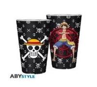 ABYSTYLE ONE PIECE - BICCHIERE IN VETRO "Luffy" 400ml Tazza