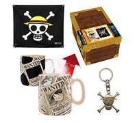 ABYSTYLE - One Piece - Confezione regalo premium bandiera + portachiavi 3D + tazza