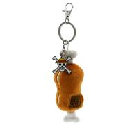 ABYSTYLE One Piece Meat on a Bone Brown Plush Keychain, Officially Licensed Anim