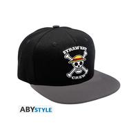 ABYSTYLE ONE PIECE - Snapback Cappellino: "Skull" Black & Grey