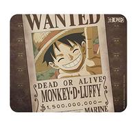 Abystyle One Piece - Tappetino per mouse morbido Luffy Wanted, giallo