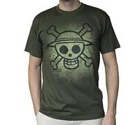 ABYstyle - One Piece - Tshirt - Cranio con Mappa Used - Uomo - Kaki (M)