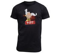 ABYstyle One Punch Man - Maglietta Saitama da uomo, colore: Nero Nero S