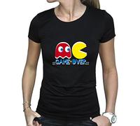 ABYstyle - PAC-MAN - T-Shirt - "Game Over" - Donna - Nero (M)