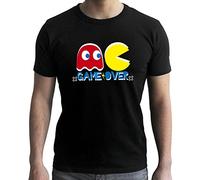ABYstyle - PAC-Uomo - Tshirt - "Game Over" - Uomo - Nero (L)